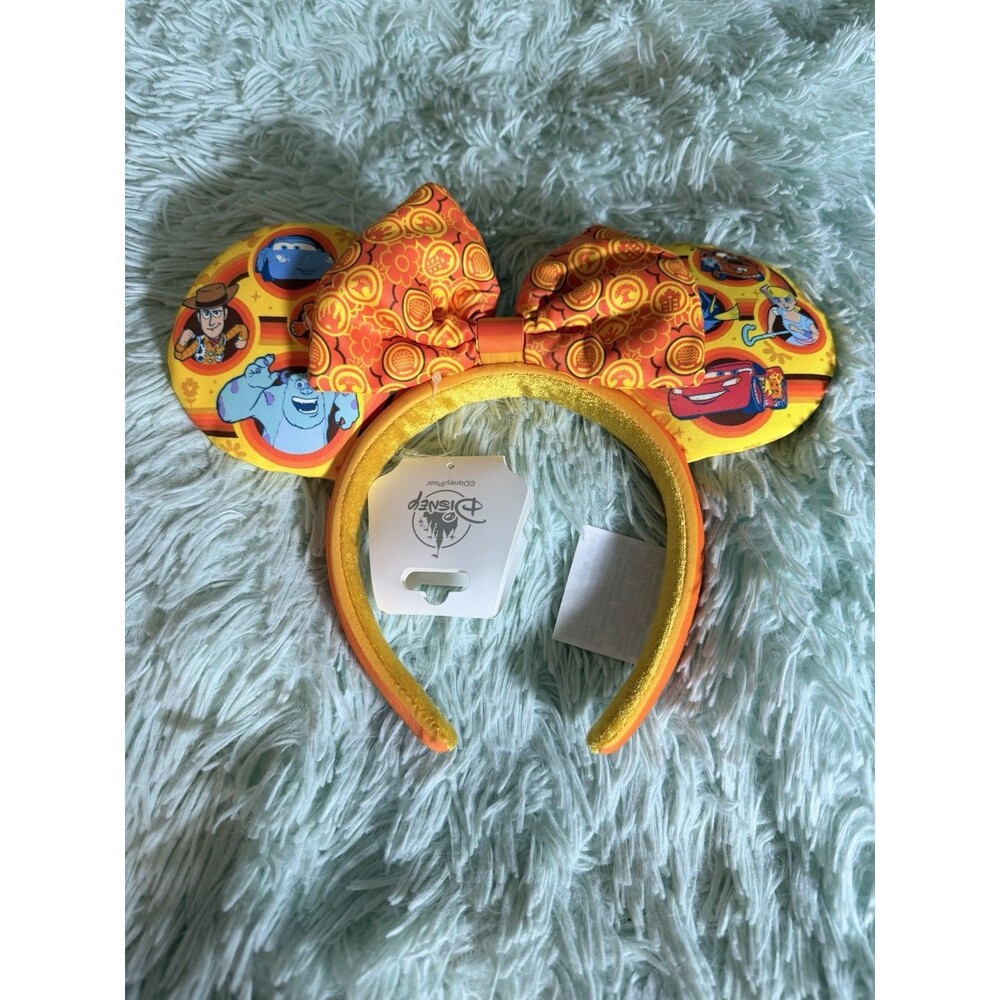 Disney Parks runDisney 2023 springtime surprise Pixar Minnie ears Headband Cars
